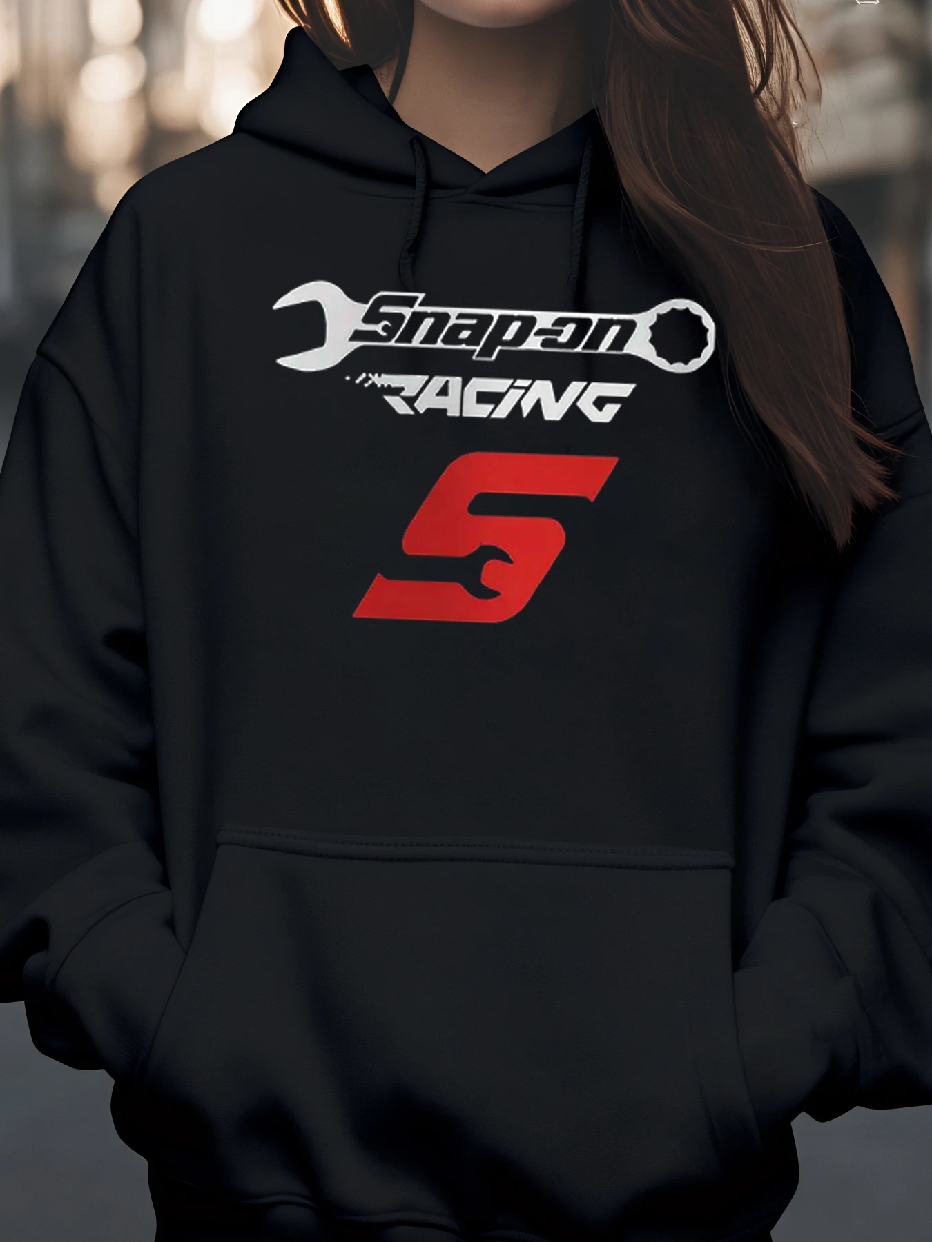 سترة بغطاء للرأس مطبوعة بشعار Racing لعشاق السيارات للرجال والنساء ملابس غير رسمية #1