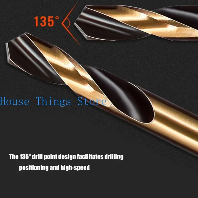 

652F 6Pcs Double Headed Auger Drill Bits Hole Cutter For Stainless Steel Electric Drill Power Tools 3/3.5/4/4.5/5/6mm