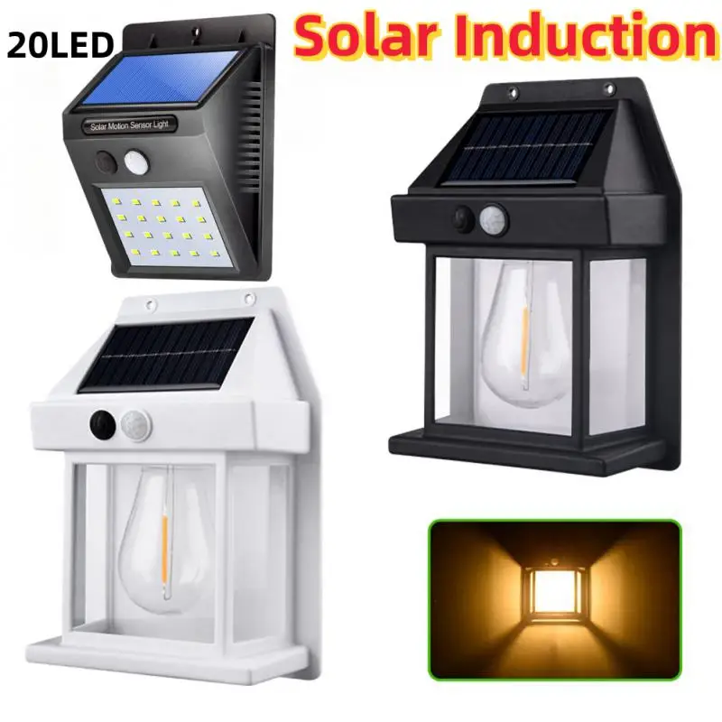 

Human Body Induction Solar Wall Lamp IP65 Waterproof Tungsten Filament Lamp Induction Lamp Villa Lighting Night Light