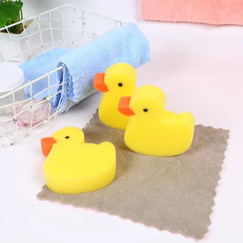 Baby Bath Sponge Children Animal Shape Sponge Wipe Newborn Cartoon Duck Bath Towel Baby Supplies Bath Baby Stuff