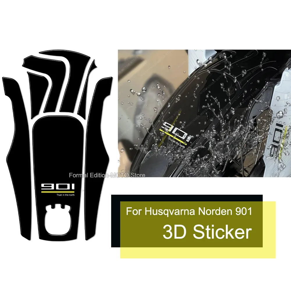 

3D Epoxy Resin Sticker for Husqvarna Norden 901 2022- Motorcycle Fender Sticker