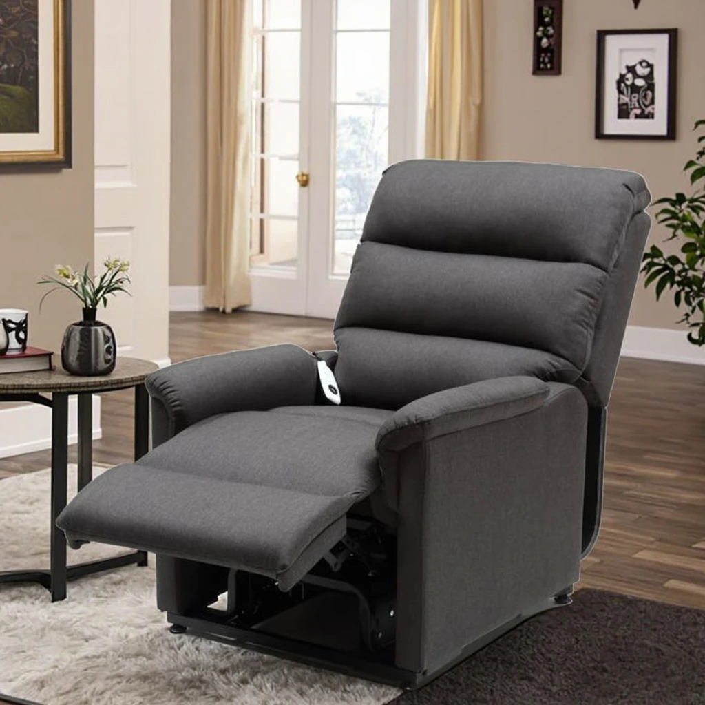 أريكة كرسي كهربائي على الطراز الأوروبي مع وظيفة رفع سلسة، كرسي رفع مريح لغرفة المعيشة، رعاية المسنين، كرسي رفع مستلق #4