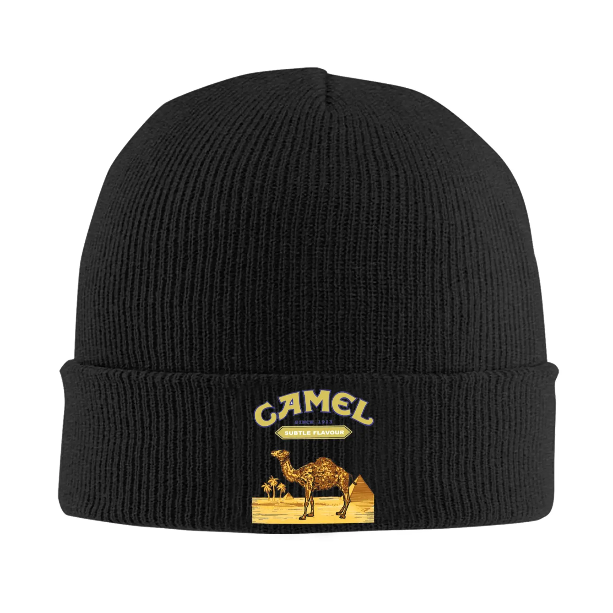 Camels Cigarettes Vintage Music Progressive  Knit Hat Beanie Winter Hat Warm Acrylic  New  Cap for Men Women Gifts