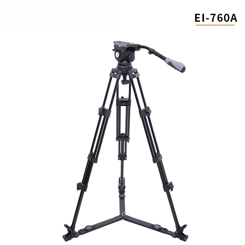 760a Tripod Professional Photography Camera DSLR Tripod Hydraulic Damping PTZ Heavy Gear Dynamic Balance Suit Carbon