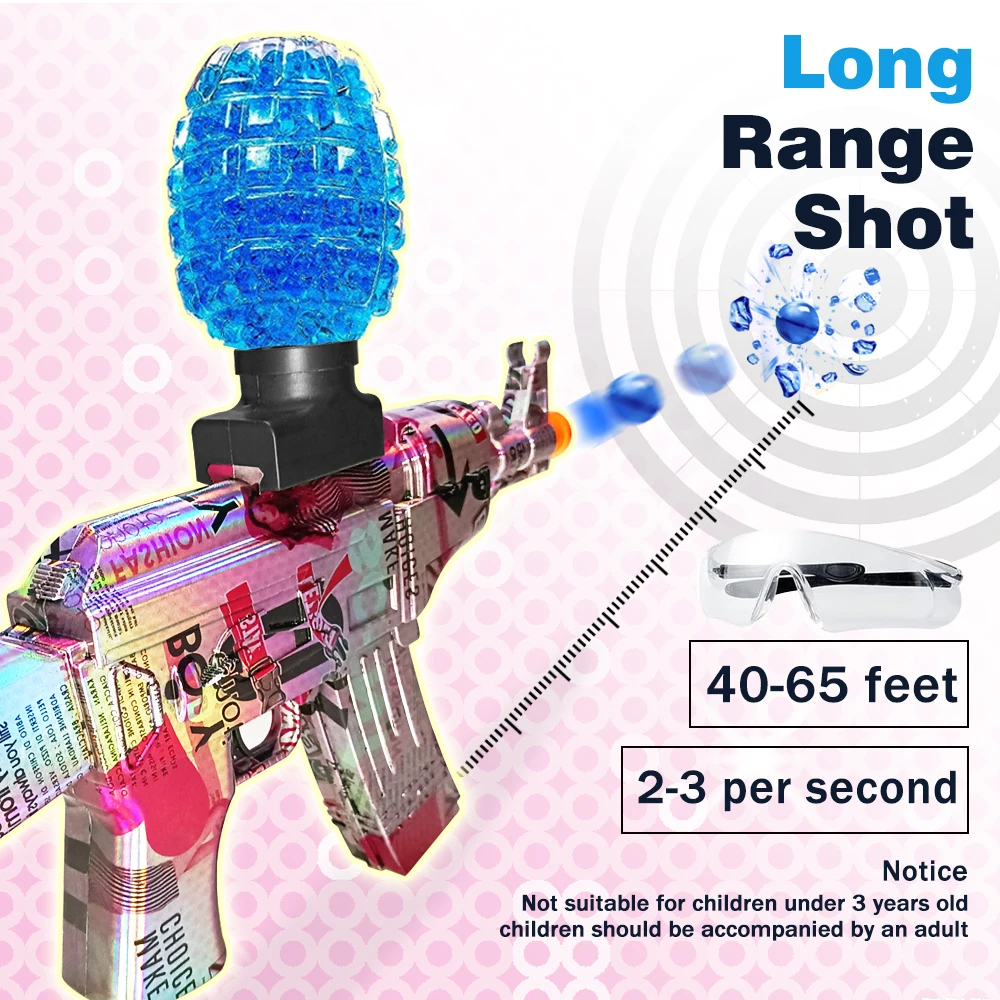 NEW Arrival Electric Gel  Blaster,Upgrade high-speed motor,splatter blaster,7.4v lithium battery(without bullet)