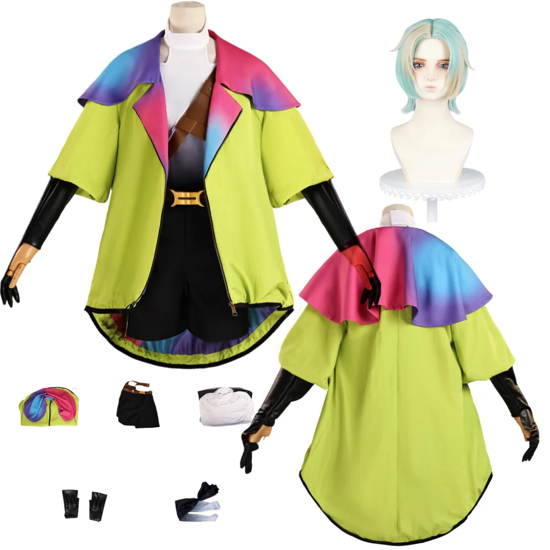 

Yuri Cosplay Anime Gnosia Costume Wig Christmas Halloween Party For Woman Men