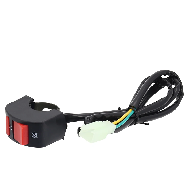 

Motorcycle Handlebar Switch Button 12V Button Connector Handlebar Switch for Electric Star Pressure Waterproof Control Switch