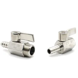 SS304 MINI Ball Valve Handle Male/Female Thread 1/8