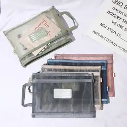 Bolsa de carpeta de archivos A4 de escritorio de serie Simple, organizador de papel para documentos, bolso de almacenamiento, papelería escolar y de oficina