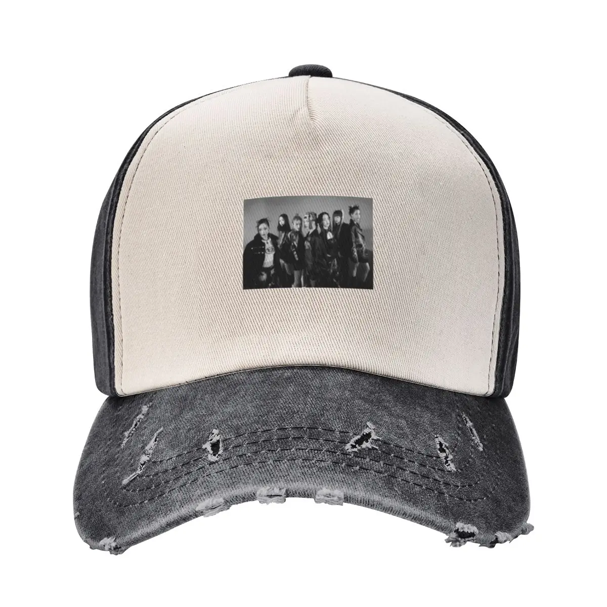 XG - SHOOTING STAR OT7 ( BLACK AND WHITE ) Active Baseball Cap beach hat foam party Hat Woman Men's