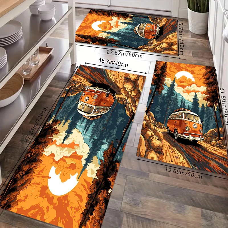 Vintage Camping Bus Kitchen Ru - Commercial Road Printing recension och pris