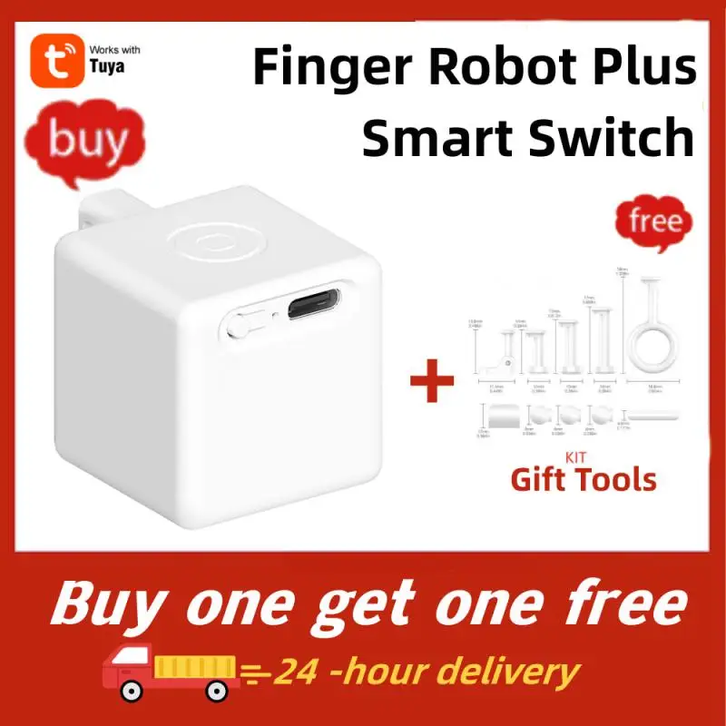 Tuya-Doigt Robot Plus Smart Switch Button Pusher, Smart Life DrelyMesh, Batterie Rechargeable, Consommateur