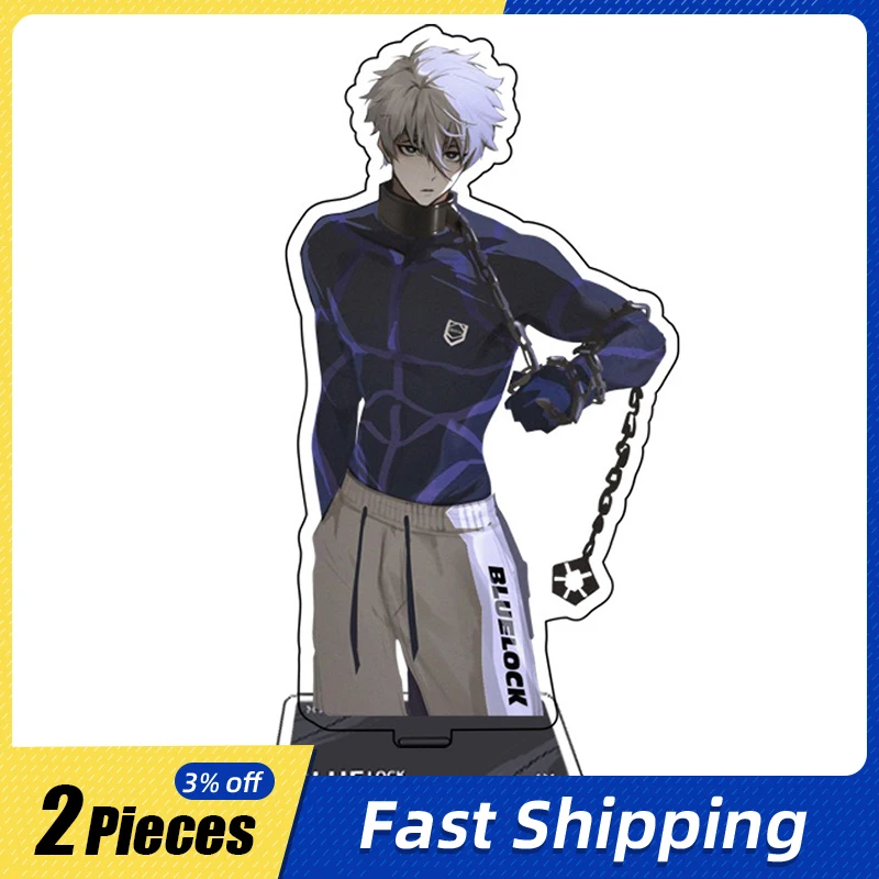 

15cm/5.9in BlueLock Anime Figures Acrylic Standing Plates Peripherals Fengle Hui Accessories Collectible Desk Cartoon Funny Gift