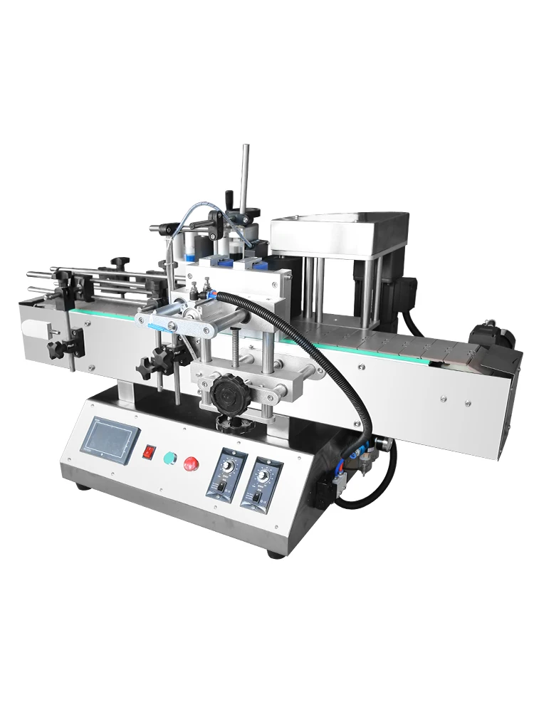 Labeling Machine Assembly Line Automatic Machine Cosmetic Cylinder Bottle Machine Desktop Flat