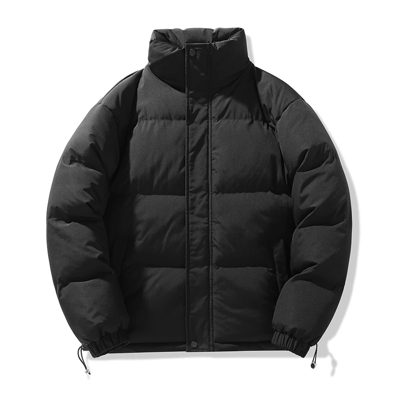 Chaqueta de ciclismo a prueba de frío, chaqueta acolchada de algodón a la moda, abrigo cálido, abrigo con cuello levantado para otoño e invierno para adolescentes