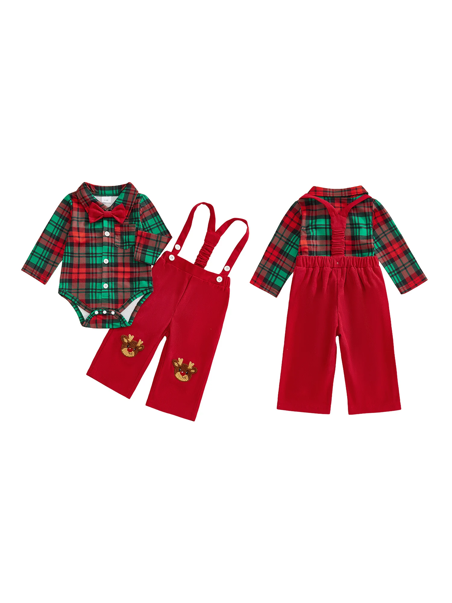 

Adorable Baby Girl Clothing Sets Festive Holiday Dress with Matching Bow Headband 2Pcs Outfits for Christmas