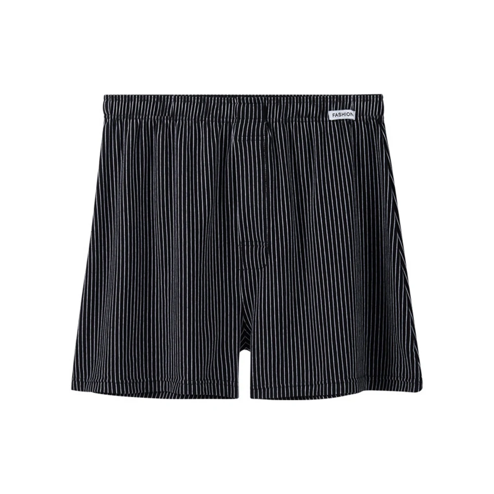 Cueca boxer masculina respirável, roupa casual confortável para casa, 5 elastano 95 algodão