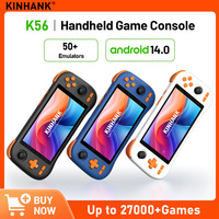 Kinhank Super console K56 Android 14 Handheld Game Console 5.5 inch Touch Screen 5000mAh With 50+ Emulators For DC/MAME/SS/PSP