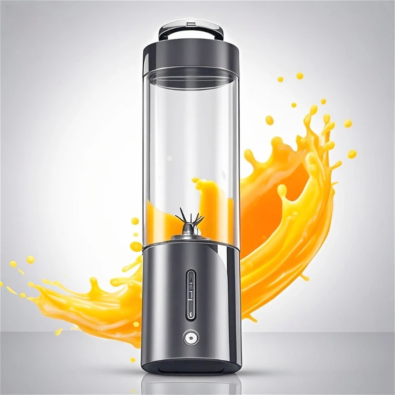 блендер ポータブルブレンダー サイズブレンダー シェイクスムージー用 6枚の超鋭い刃付き USB充電式