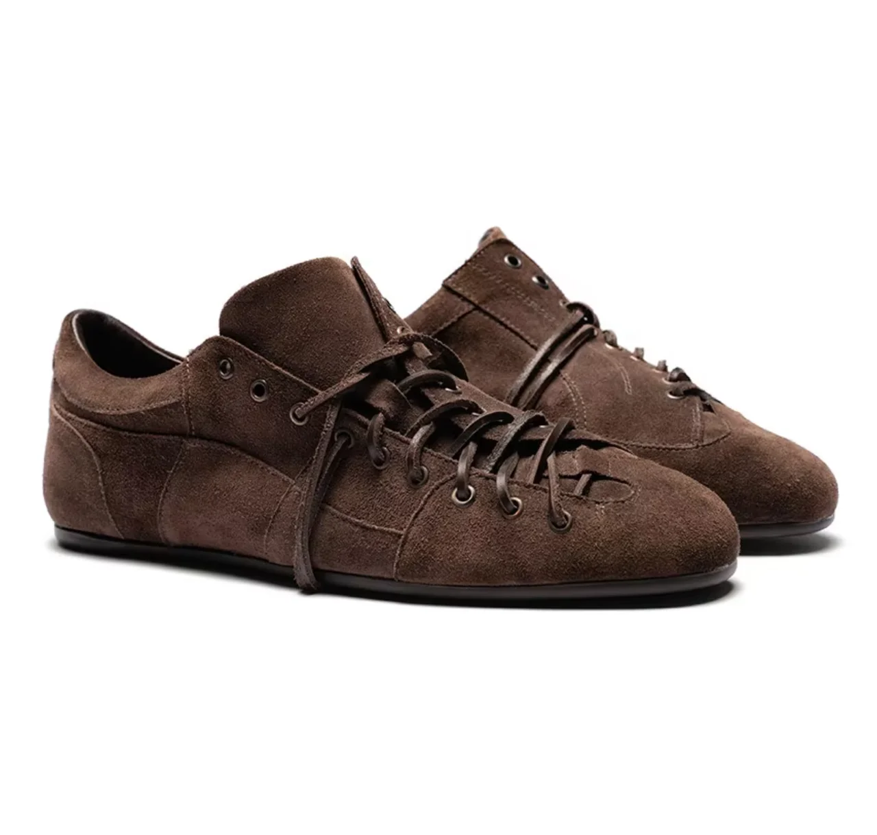 No Faith studios profiled deconstruction suede football training top layer cowhide retro sneakers