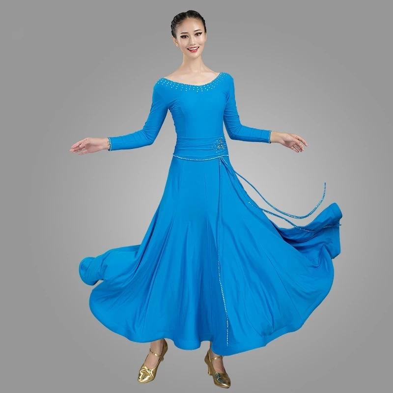 2023 Moden Dance Dress Professional Performance Competition Costume Standard Ballroom Clothes Women Tango Long Skirts Waltz Wear