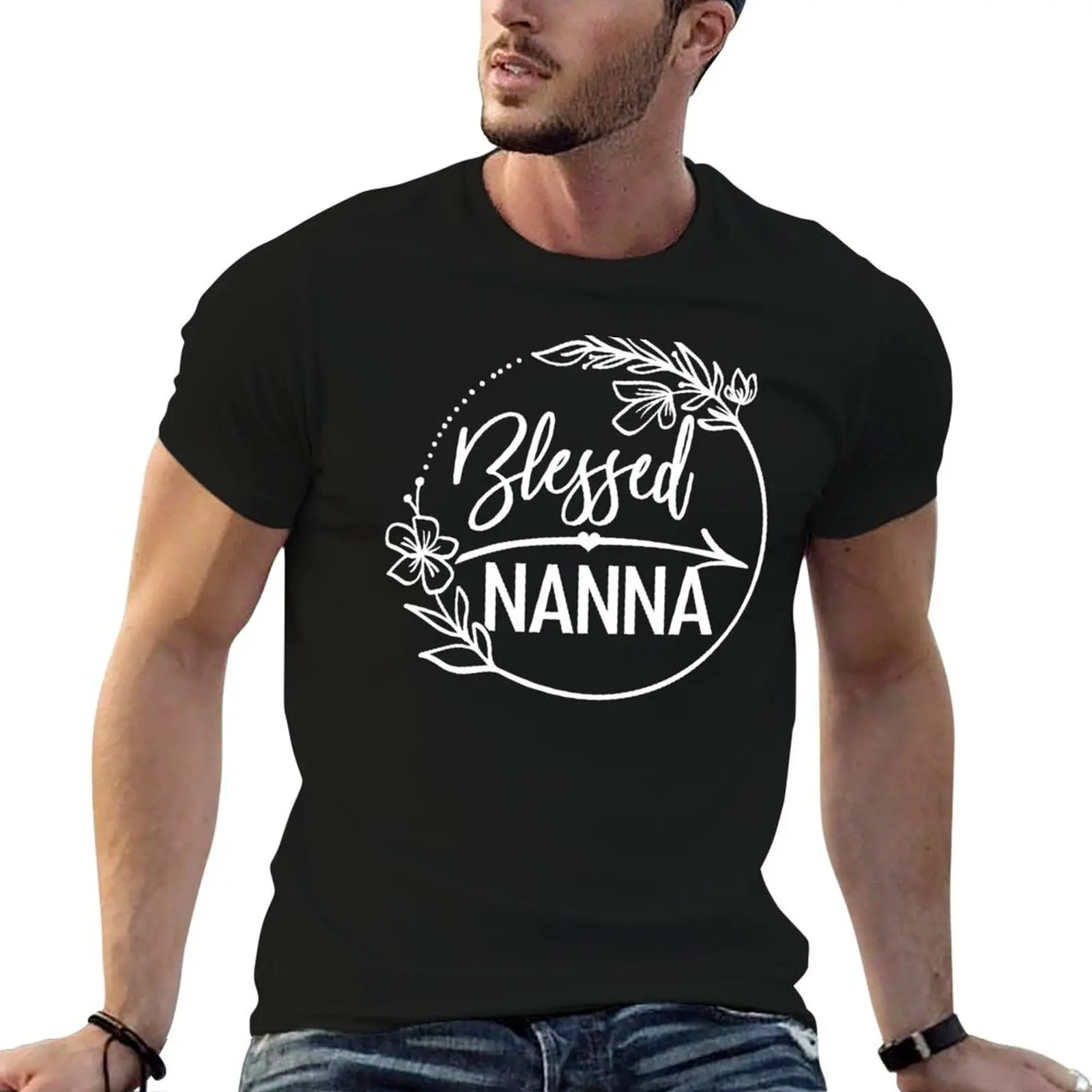 Blessed Nanna - Gift for Nanna T-Shirt anime clothes man t shirt luxury clothing labubu men graphic t shirts