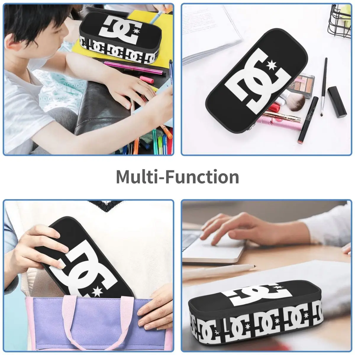 DC Shoe Co Pencil Case for Studen School Pen Box Pencil Bag Stationery Supplies Pen Holder Bag