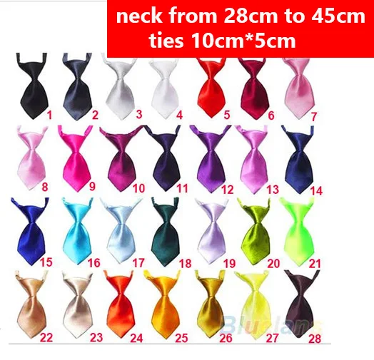 50pcs Solid Small Dog Cat Bow Tie Neckties Bulk Pet Bowties /Ties For Large Dogs Dog Grooming Accessories For Large Dogs