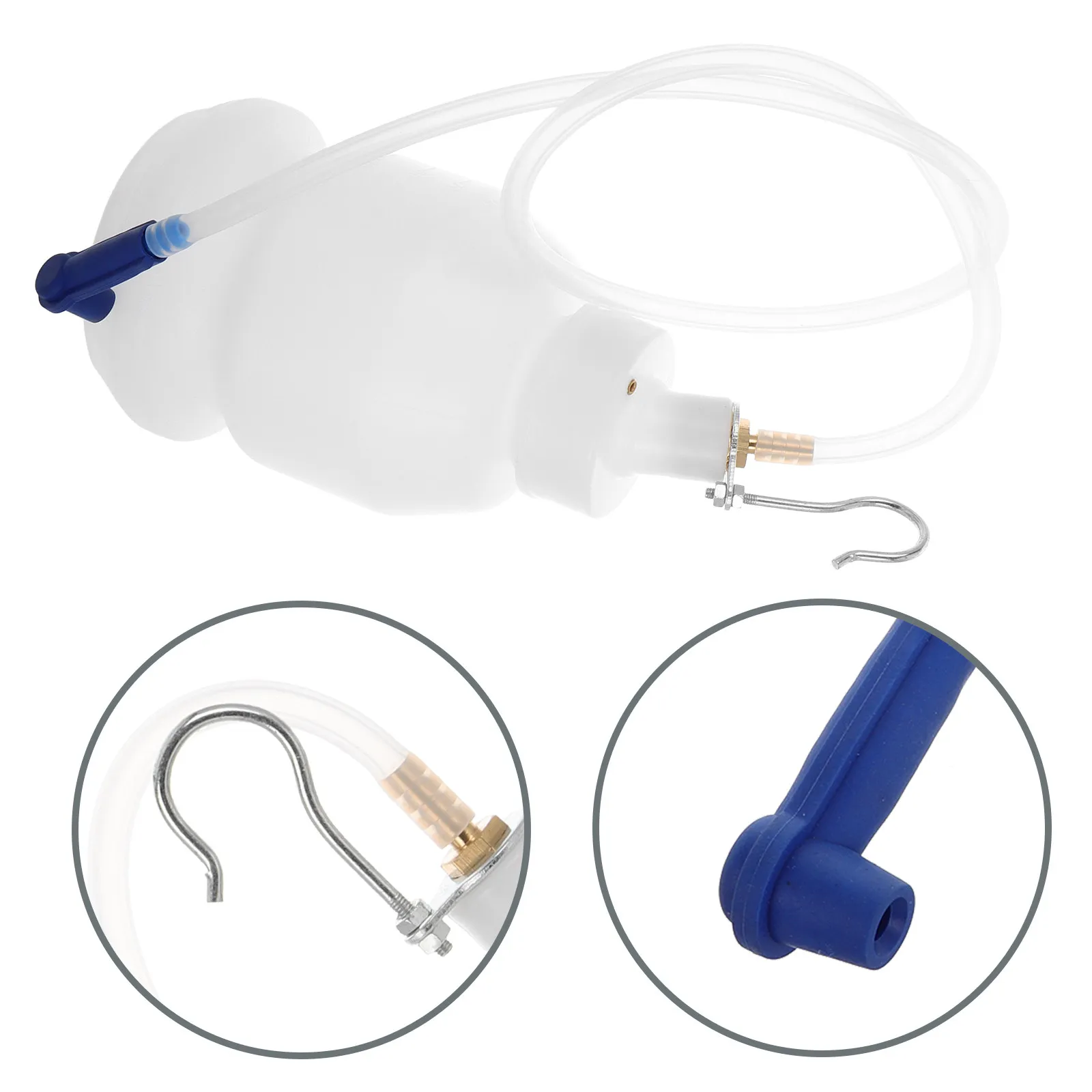 

Brake Fluid Bleeder Adapter Changing Supply Changer Tool Extractor Kit White Electric Bike Accessory Device