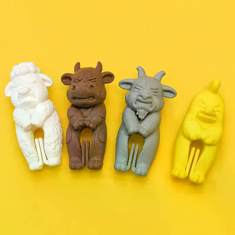 Bag Sealing Clips Set, Animal Shaped Refrigerator Magnet Food Clips, For Kitchen Use Coffee, Cereal, Candy, And Snack Sealing