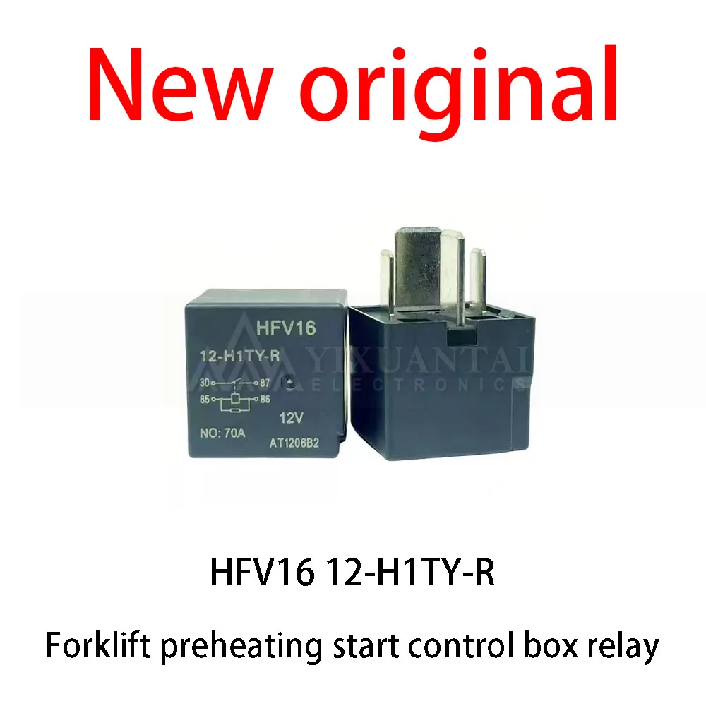 (10pcs) 100% New relay HFV16 12-H1TY-R New original Forklift preheating start control box relay