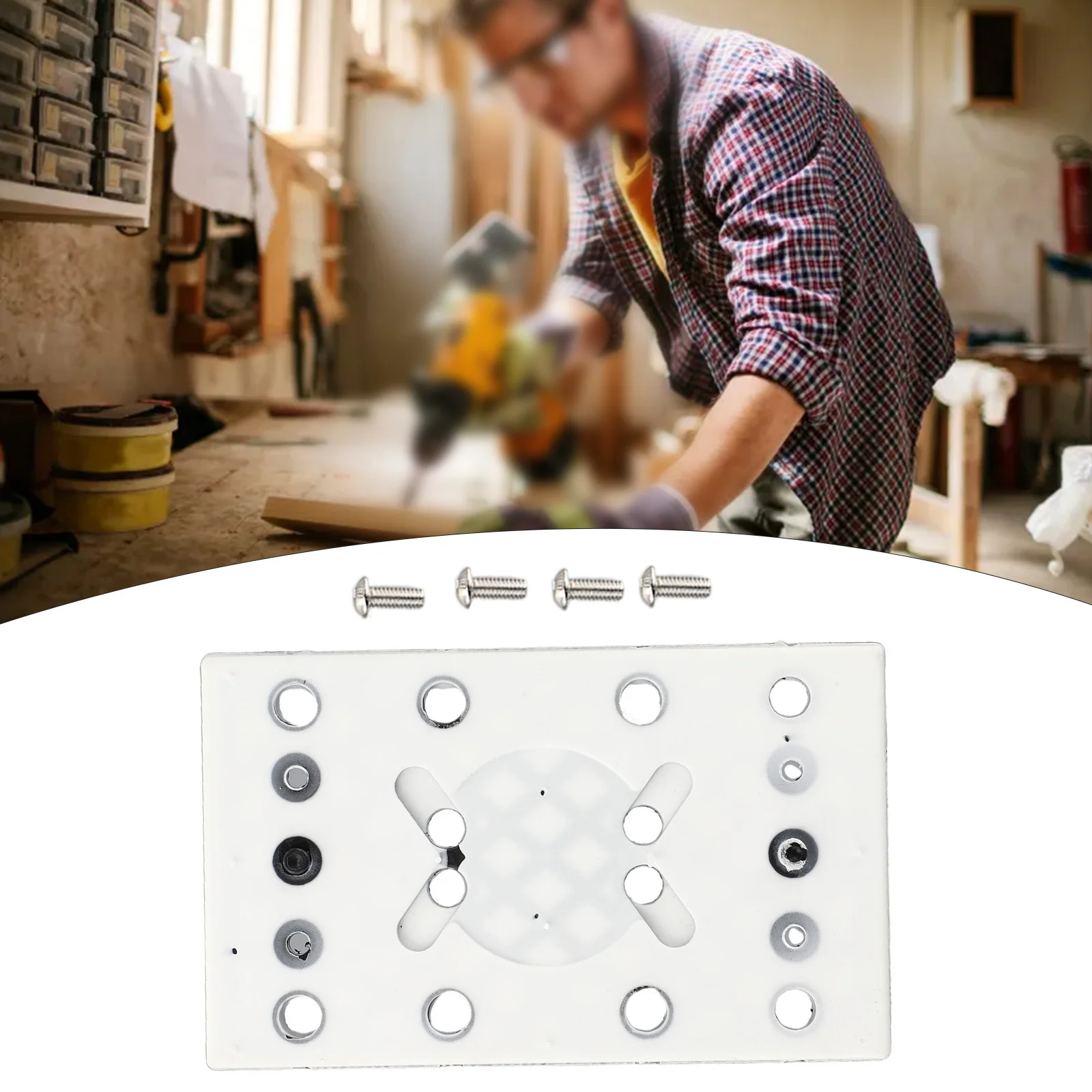 RTS 400 REQ 전기 연마 디스크 연마 공구용 사각 샌딩 패드, 교체 백킹 패드, 130x80mm, 12 홀