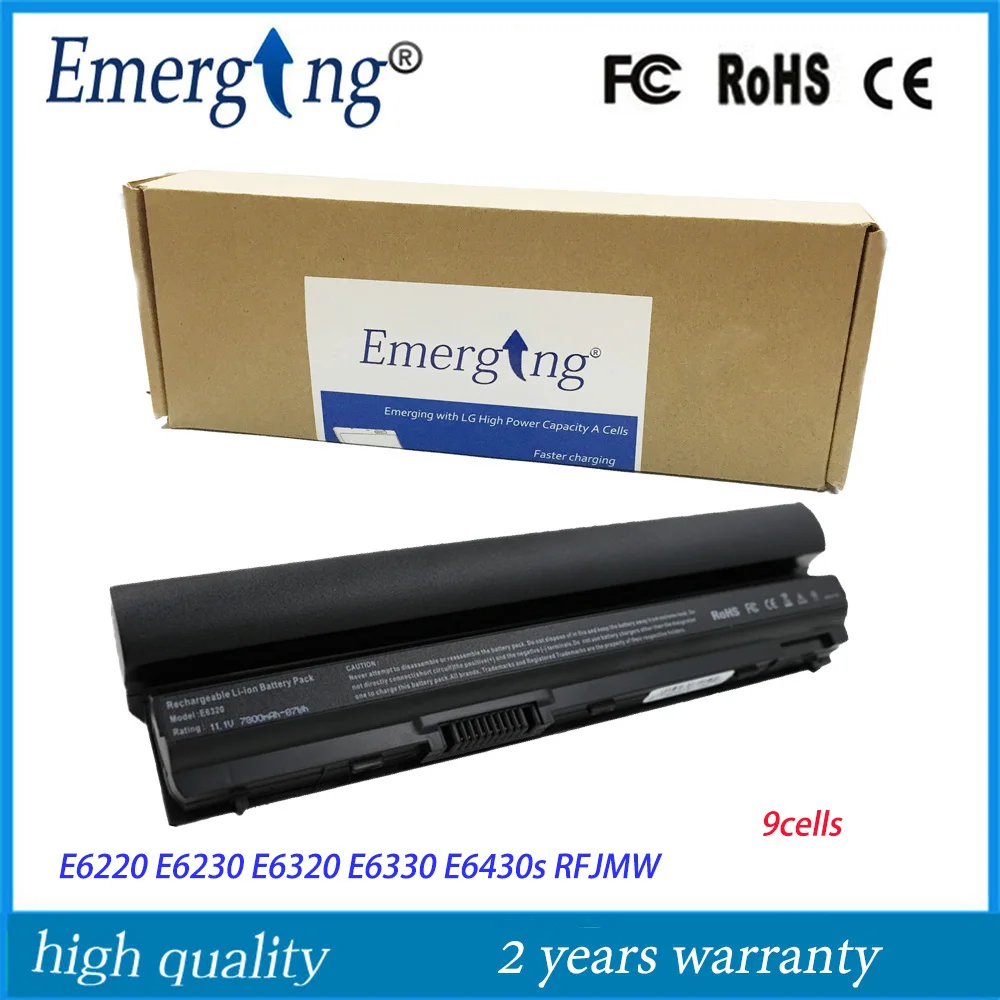 9cells  New  Laptop Battery for Dell Latitude E6120 E6220 E6230 E6320 E6330 E6430S RFJMW 11HYV 3W2YX 5X317