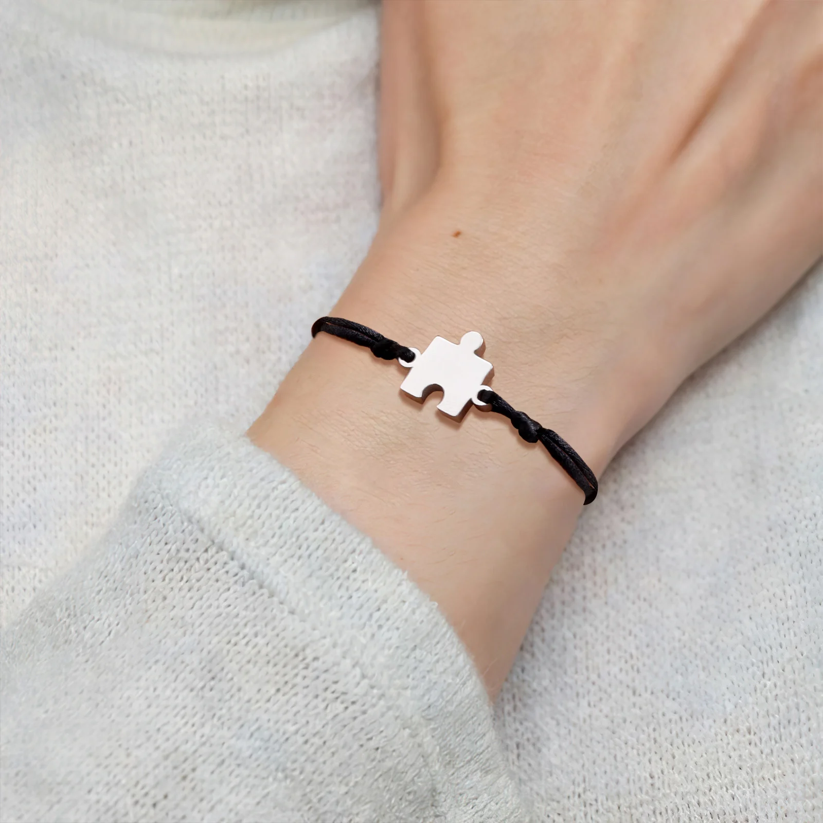 1-5 قطعة/الحزمة تخصيص حبل بانوراما سوار للنساء الرجال النقش الصداقة شقيقة أساور الأم الأب عيد ميلاد مجوهرات #2