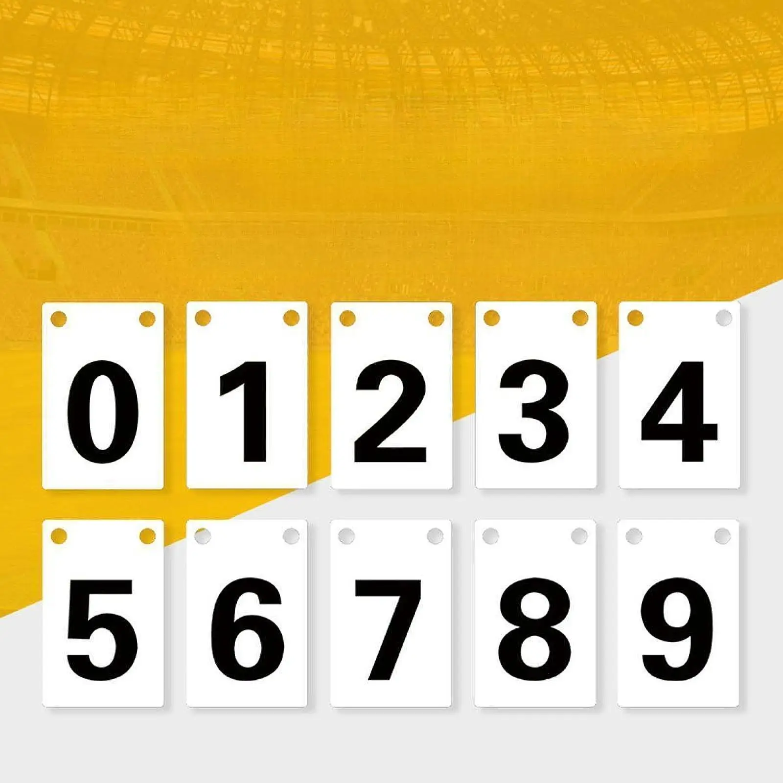 

Score Keeper Numbers 0-9 Lightweight Versatile Competition Sports Scoreboard for Volleyball Tennis Ball Basketball Soccer