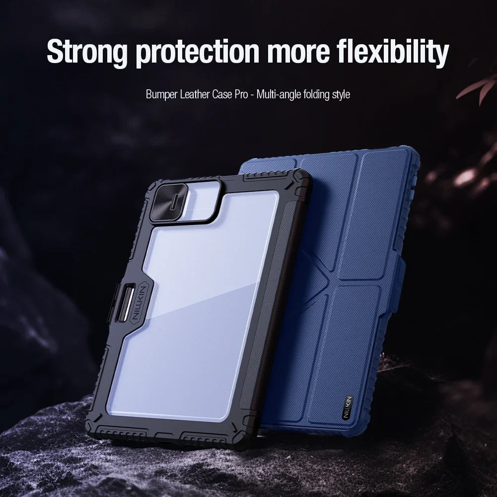 For Xiaomi Mi Pad 7 Pro Nillkin Case Armor Bumper Leather Auto Wake Flip Slide Camera Protector Back Cover for Xiaomi Pad 7