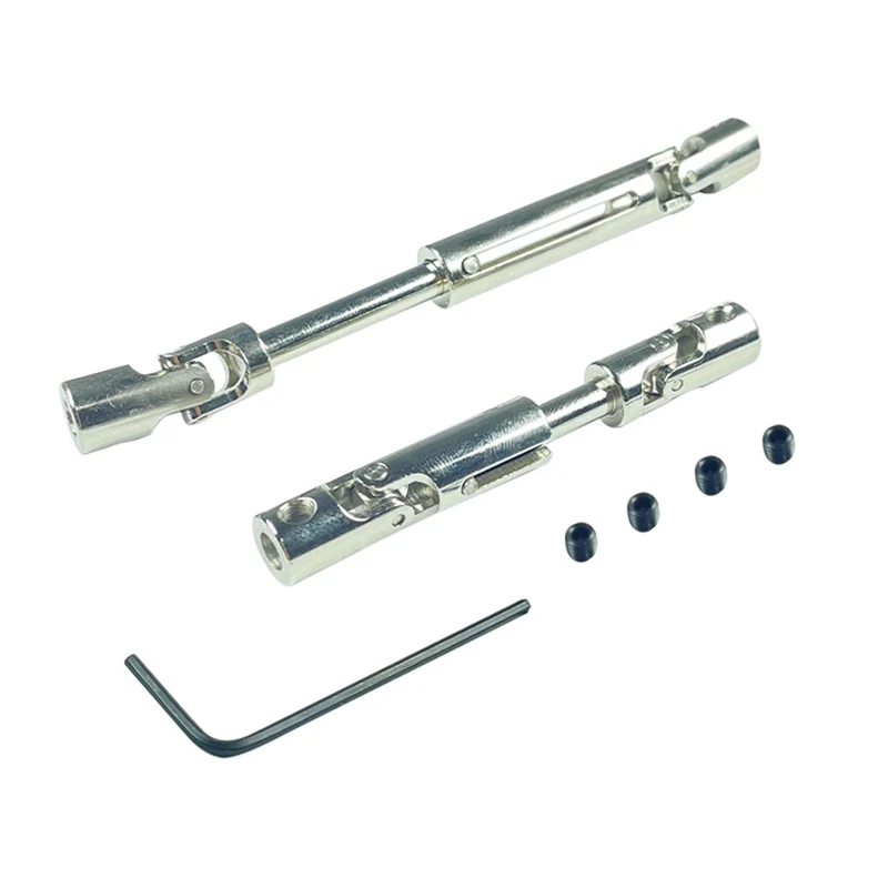 B49B-2szt LD-P06 Metalowy wał napędowy wał napędowy CVD do LDRC LD-P06 LD P06 Unimog 1/12 RC Truck Car Upgrade Parts Accessories