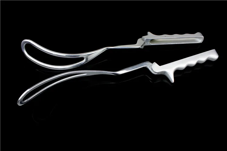JZ Obstetrics gynecology surgical instrument medical caesarean section birth forceps Obstetric childbirth double leaf delived