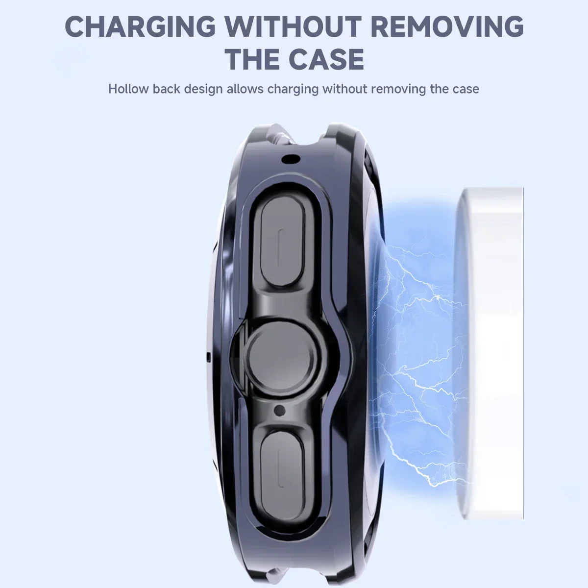 Soft TPU Bumper Protective Shell, Capa para Samsung Galaxy Watch 7 Ultra Smartwatch Cover, Acessórios Shell, 47mm