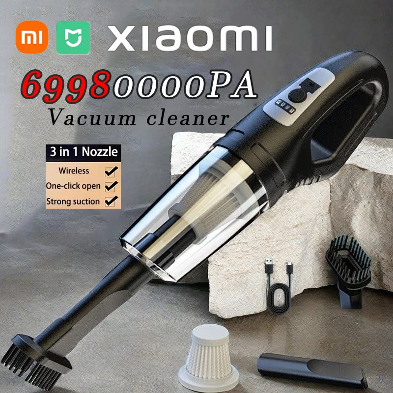 Xiaomi MIJIA Vacuum Cleaner 120W 69980000pa High Power ful USB Charge Handheld Cordless Vacuum Cleaner Large Suction For Home