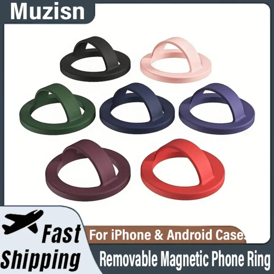 

Магнитное кольцо для телефона, съемное водонепроницаемое жидкое силиконовое магнитное кольцо для телефона, держатель для чехлов для iPhone и Android