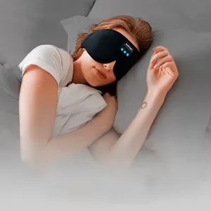 3D Bluetooth Eye Mask for Sleeping, Bluetooth Wireless Sleeping Eye Mask, Light Blocking Sleep Shade for Side Sleepers Women Men