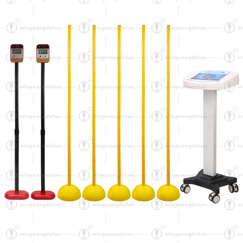 New Soccer Pole Test Equipment, Infrared Electronic Display, Football Training Poles