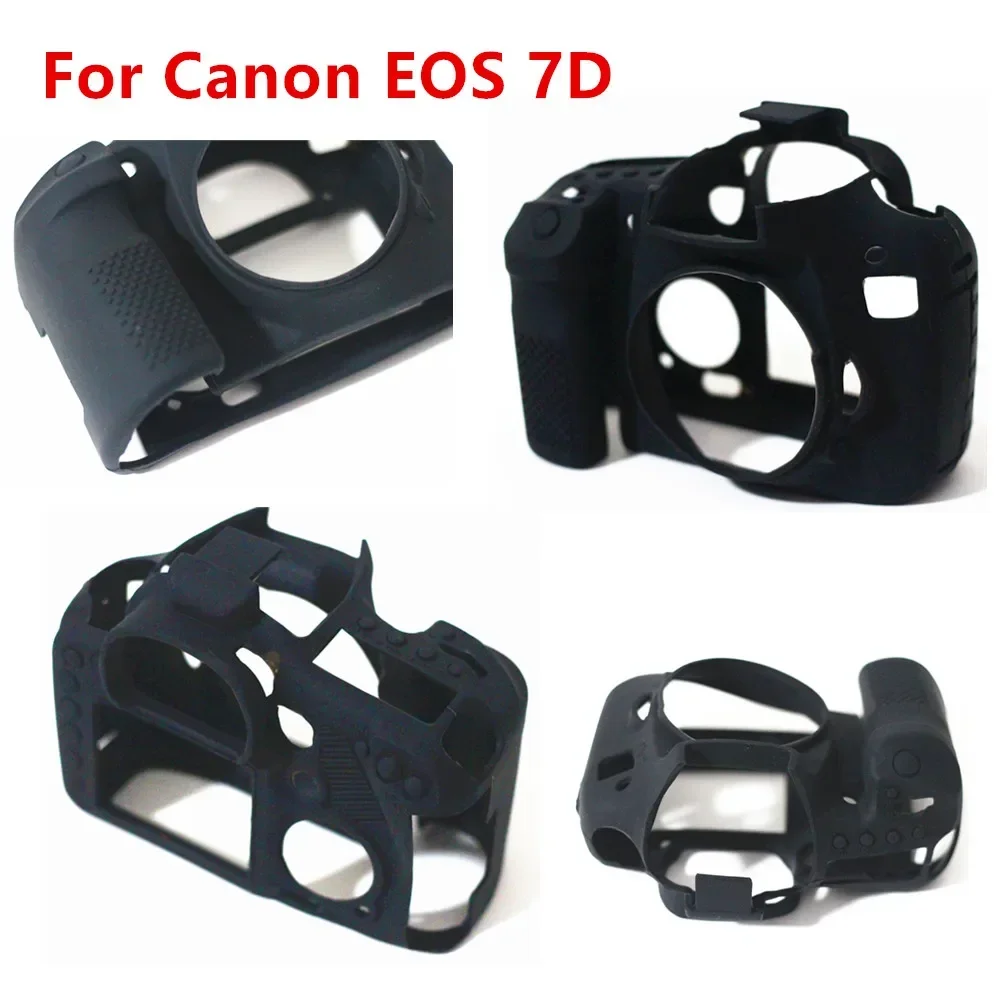 For Canon EOS R 6D 7D 5D Mark II III IV 200D 70D 80D 750D 4000D 5D4 SL2 T100 T7i 7DII Silicone Case Skin Cover DSLR Camera Bag