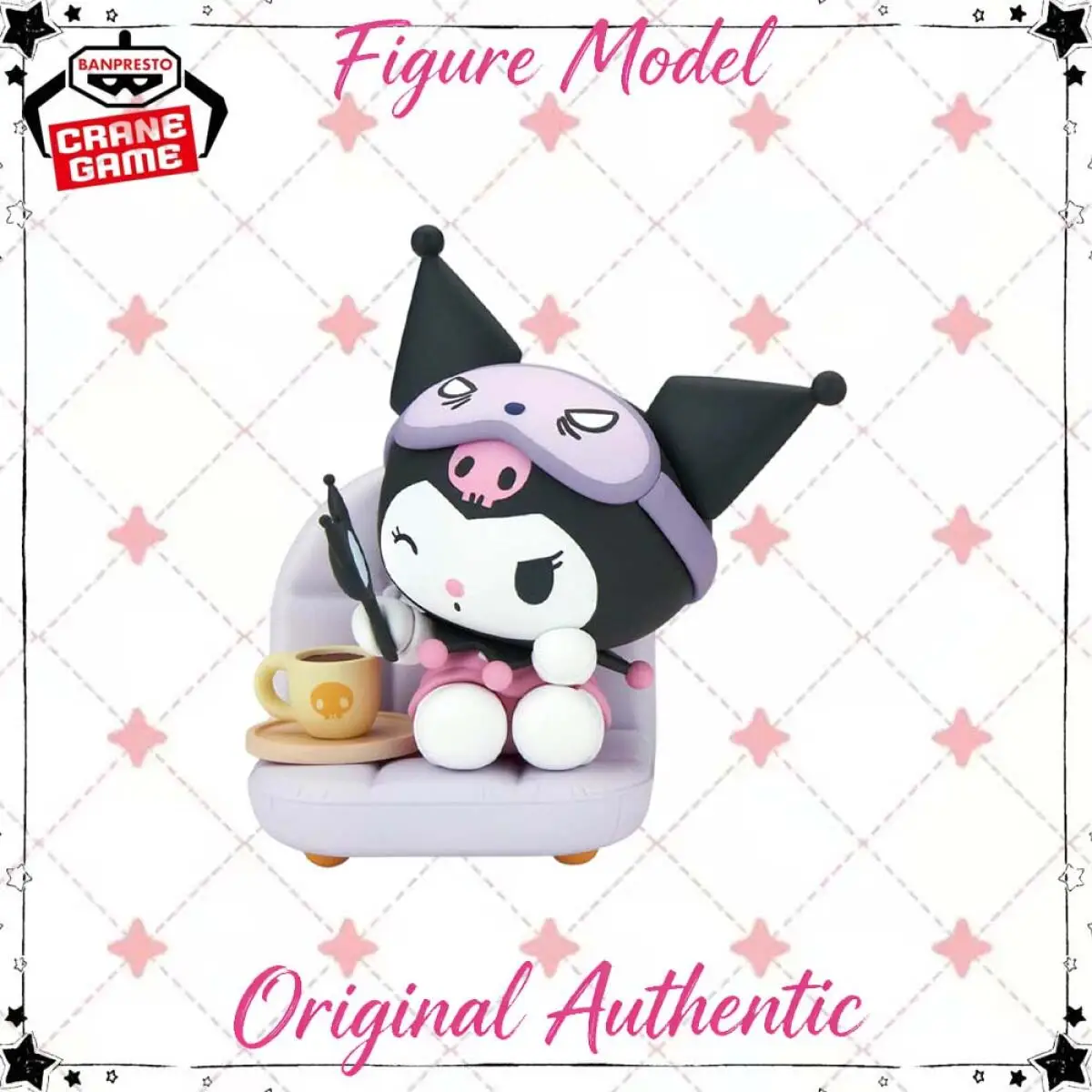 

Оригинальная коллекционная фигурка Banpresto Sanrio Nakayoshi Memories Relaxing Time At Home Kuromi, аниме-коллекция
