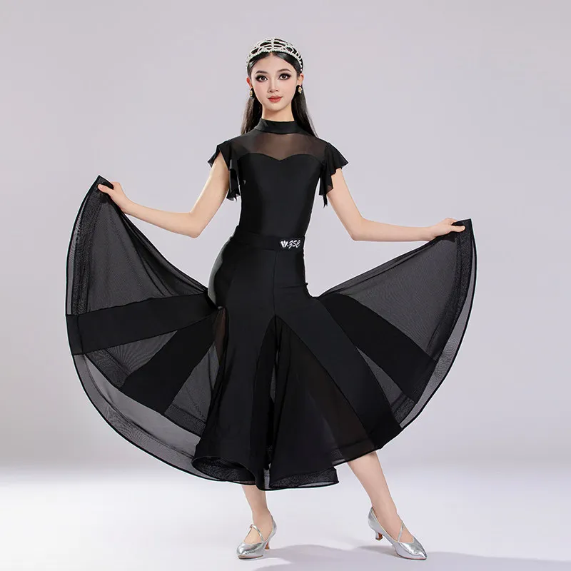 abiti-da-ballo-per-bambine-vestiti-professionali-da-ballo-per-bambini-top-latino-nero-con-maniche-arricciate-gonna-da-ballo-moderno-xs11272