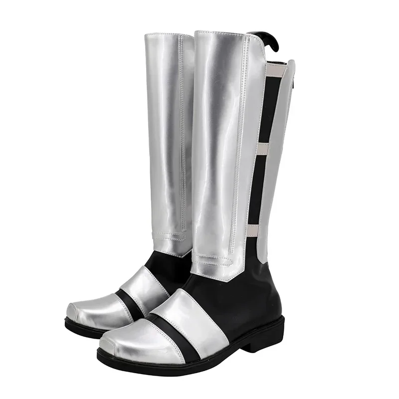 

WAT RealCos Cosplay Shoes Star Darth Revan Wars Silver Boots Costume Halloween Party Outfit For Women
