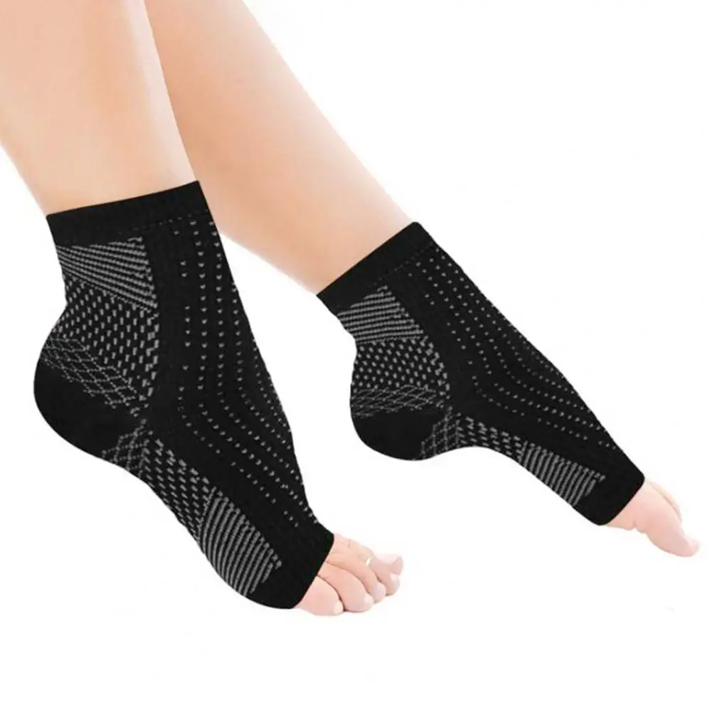 Unisex Anti-fatigue Sports Compression Foot Ankle Sleeve Support Brace Socks