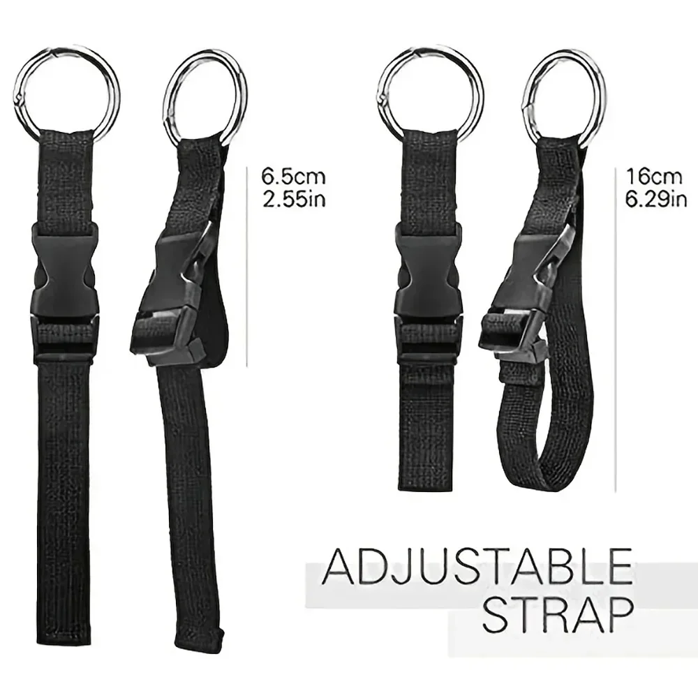 Travel Luggage Fixed Strap Backpack External Strap Portable With Release Buckle Add-A-Bag Luggage Strap Belt Jacket Holder