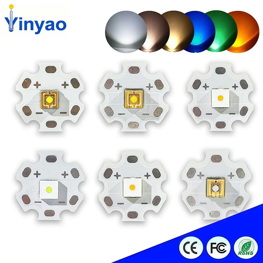 High Power 20W Laser Light Beads LED Warm Natural White SMD5050 Chips PCB With 20mm Board For Flashlight Headlight Miner's Lamp